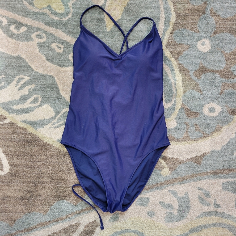 Aerie Deep Blue One-Piece Swimsuit